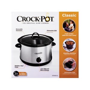 Crock Pot Classic Slow Cooker Assorted Colors, 5 Quart