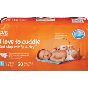 CVS Diapers Size 1 (8-14 lbs)