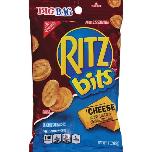Nabisco Ritz Bits Cheese Sandwich Crackers Big Bag | Pick Up In Store ...