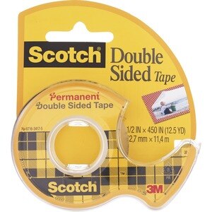 Scotch Permanent Double-Sided Tape, Clear
