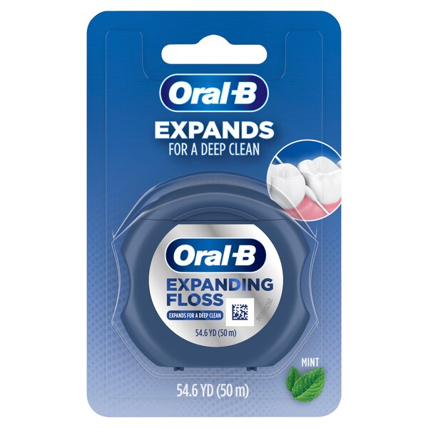 Oral-B Expanding Dental Floss for a Deep Clean, Mint | Pick Up Store TODAY at