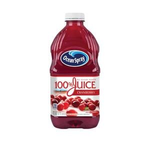  Ocean Spray 100% Juice, Cranberry, 60 OZ 