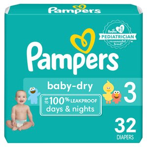 tunnel symbool Alternatief voorstel Pampers Baby Dry Pack Diapers, Size 3, 32 Count - CVS Pharmacy