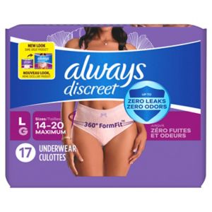 Customer Reviews: Always Discreet Incontinence Underwear for Women Maximum  Protection (choose your count) - CVS Pharmacy Page 4