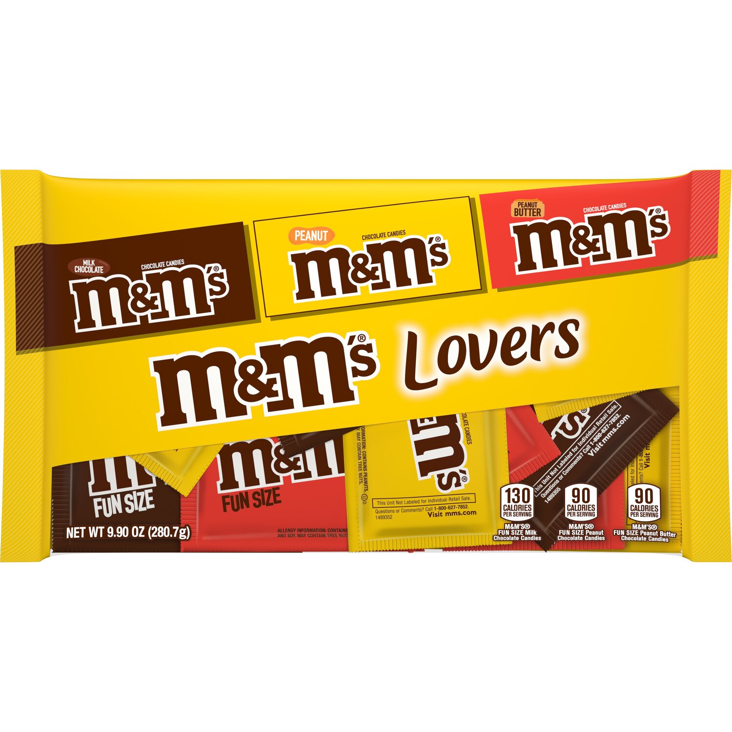 M&M'S Milk Chocolate, Peanut, and Peanut Butter Fun Size Halloween