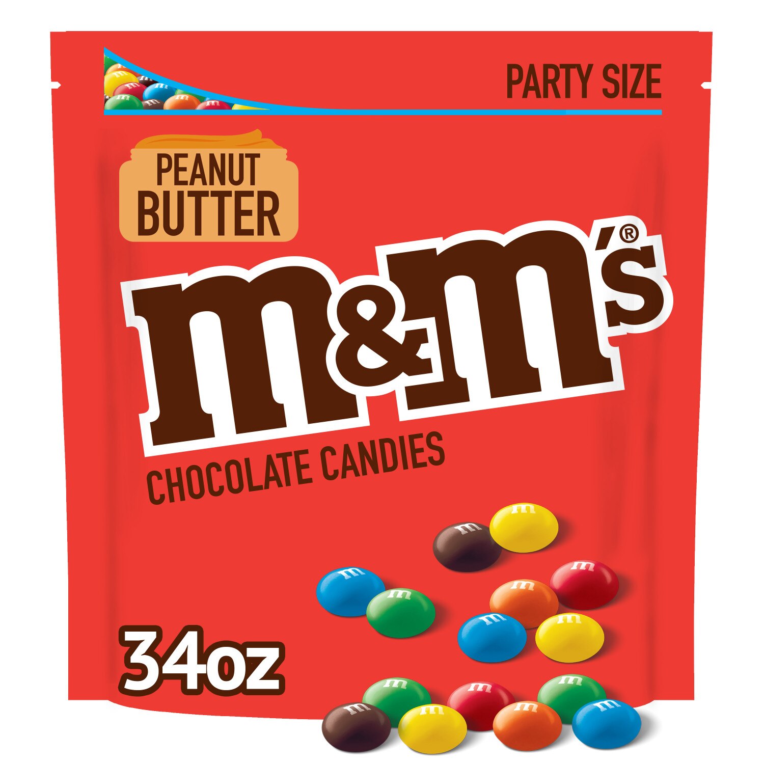 M&M's Chocolate Candies, Dark Chocolate, Peanut, Sharing Size 9.4 oz, Packaged Candy