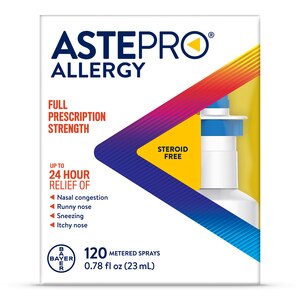 Astepro 24HR Steroid Free Allergy Relief Spray, Azelastine HCl, 120 Metered Sprays - 120 ct | CVS