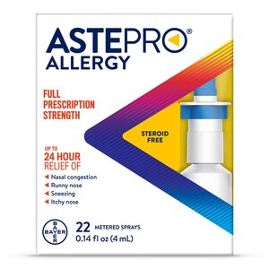 Astepro 24HR Steroid Free Allergy Relief Spray, Azelastine HCl, 22 Metered Sprays - 22 ct | CVS