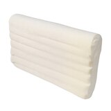 DMI Contour Memory Foam Pillow with Soft Cream Terry Cloth Cover, 19" x 12" x 3" to 4.5", thumbnail image 2 of 5