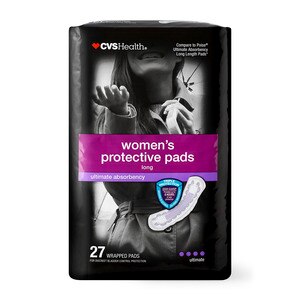 CVS Health Women's Protective Pads Ultimate Absorbency, 27 Count, Long -  CVS Pharmacy