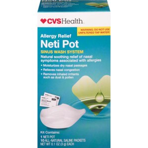 CVS Health Allergy Relief Neti Pot Sinus Wash System Ingredients - CVS  Pharmacy
