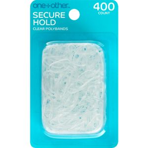 one+other Secure Hold Clear Polybands | Hair Elastics - 400 ct | CVS