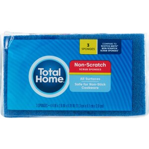 Total Home Non-Scratch Scrub Sponges | Cleaning Tool - 3 ct | CVS