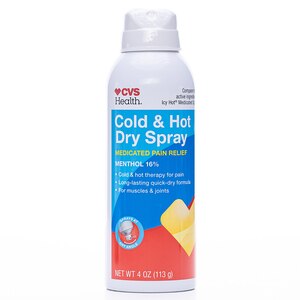 CVS Health Cold & Hot Pain Relief Menthol 16% Dry Spray, 4 oz - 1 oz