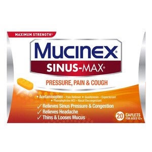 Mucinex Sinus-Max Pressure and Pain Caplets, 20CT