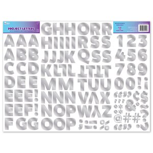 Royal Brites Holographic Foil Project Letters & Numbers Stickers, 2 in, Silver - 115 ct | CVS