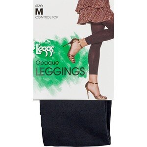 L'eggs Fashion Leggings Control Top, Size B, Opaque, Black Ingredients - CVS  Pharmacy