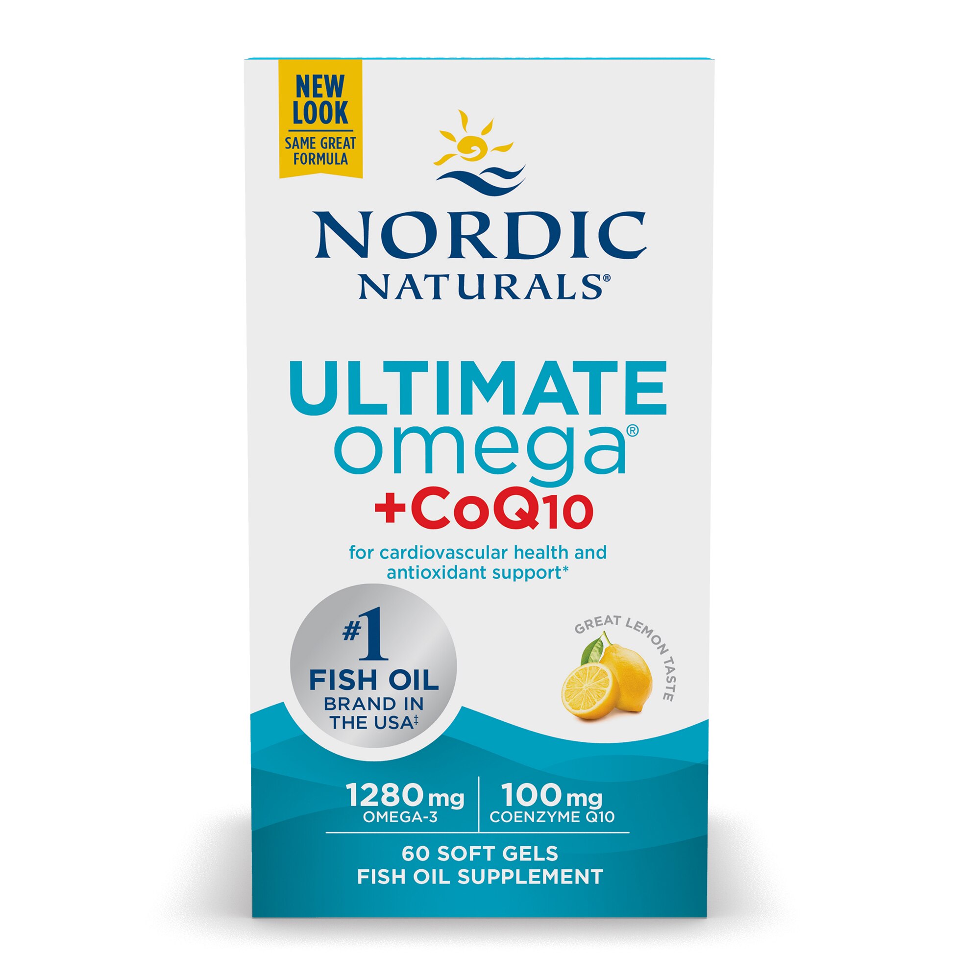 Nordic Naturals Ultimate Omega + CoQ10, 60 CT Ingredients - CVS