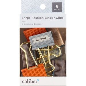 Customer Reviews: Caliber Decorative Large Binder Clips, 8 CT