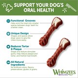 WHIMZEES by Wellness Natural Grain Free Long Lasting Dental Dog Treats, Daily Use Packs, Medium Brushzees, 7ct, thumbnail image 3 of 6