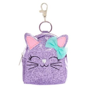 Claire's Metallic Glitter Cat Mini Backpack Keychain Ingredients - CVS  Pharmacy